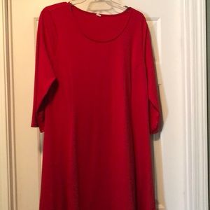 Old Navy Red XXL 3/4 sleeve dress